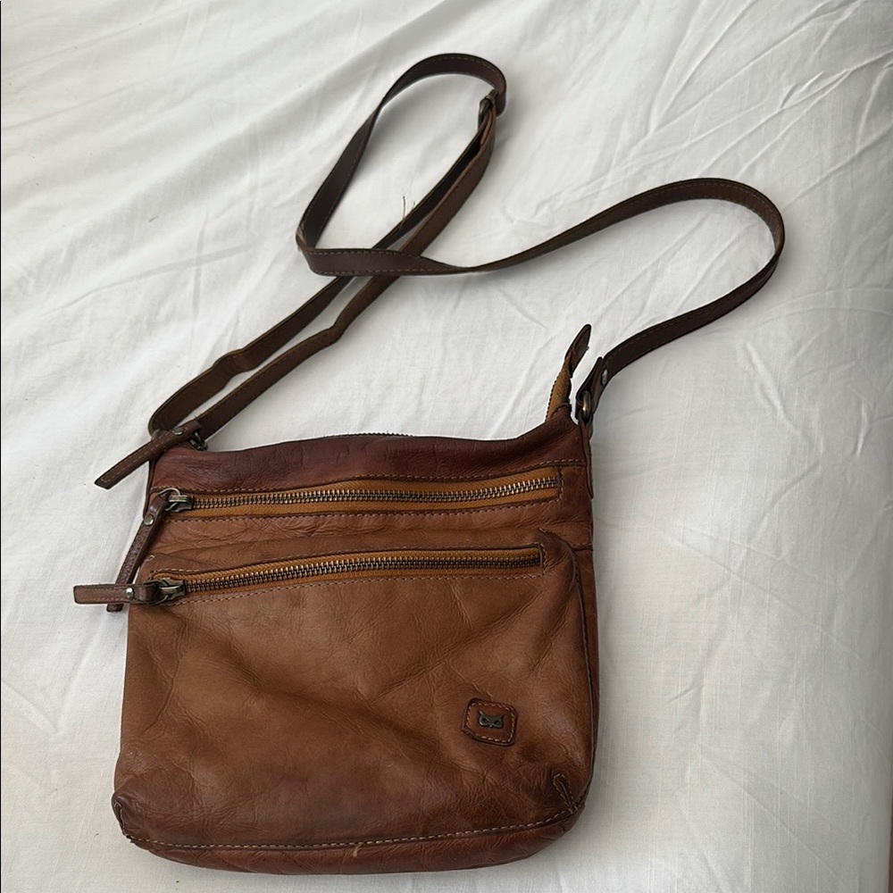 Wise Owl Leather Crossbody Bag